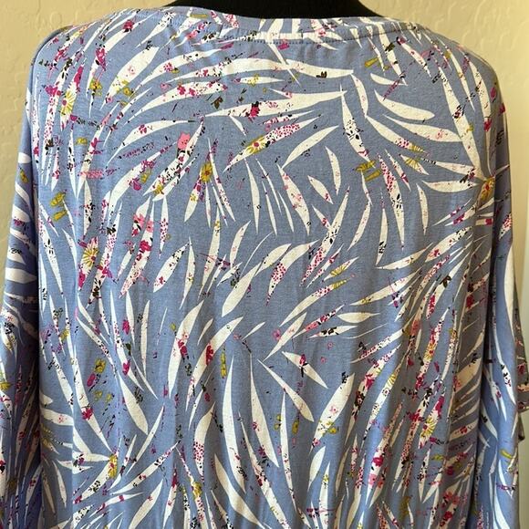 Eloquii Elements Dolman Sleeve Asymmetrical Ruched Zebra Print Dress 22/24 - Picture 7 of 16